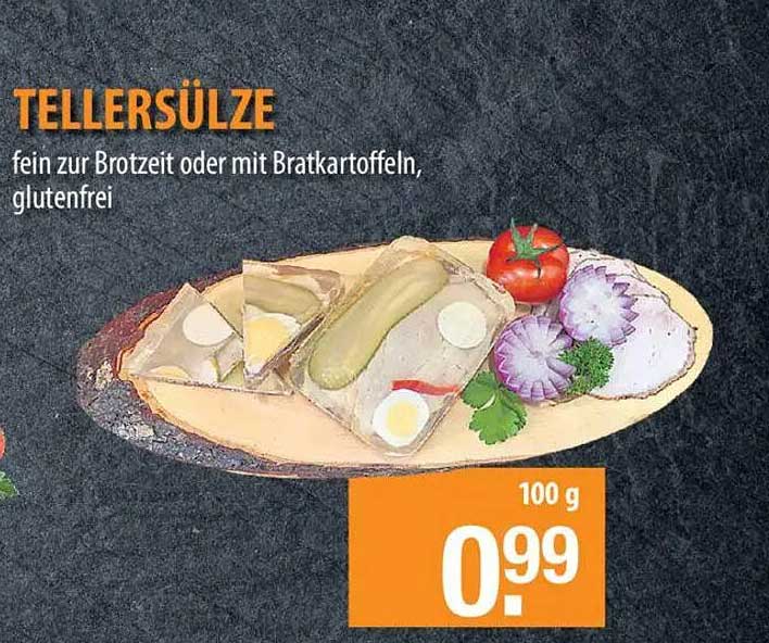 Tellersülze - fein zur Brotzeit oder mit Bratkartoffeln, glutenfrei