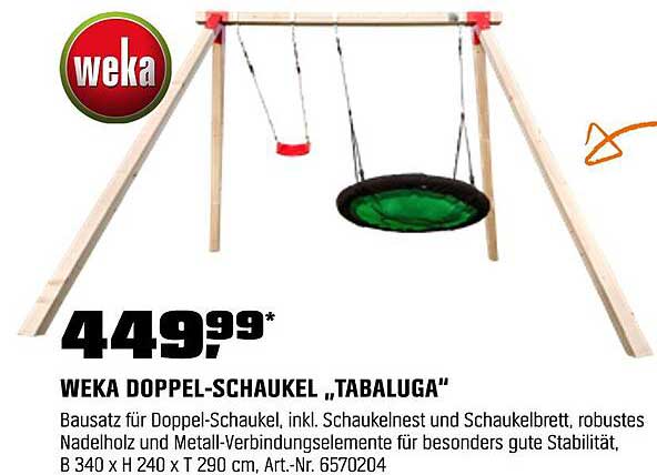 WEKA DOPPEL-SCHAUCKEL "TABALUGA"