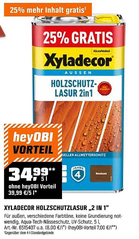XYLADECOR HOLZSCHUTZLASUR „2 IN 1“