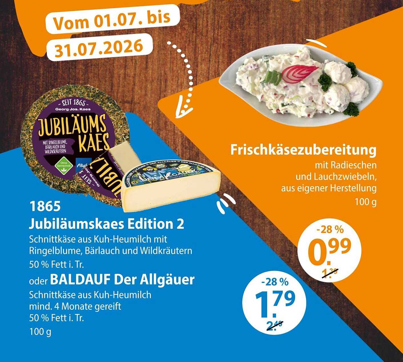 1865 Jubiläumskäse Edition 2 oder BALDAUF Der Allgäuer