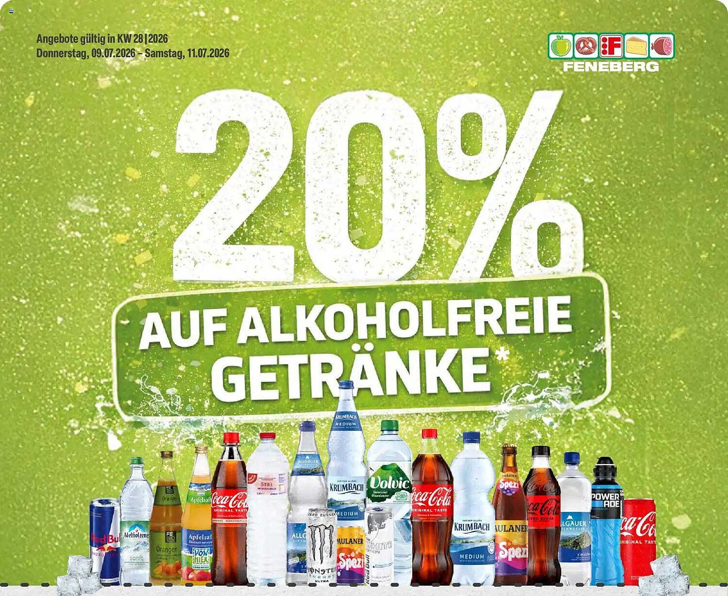 20% auf alkoholfreie Getränke*