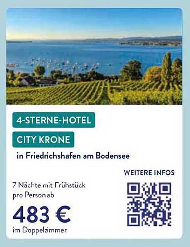 4-STERNE-HOTEL CITY KRONE in Friedrichshafen am Bodensee