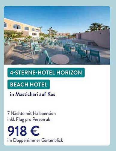 4-STERNE-HOTEL HORIZON BEACH HOTEL in Mastichari auf Kos