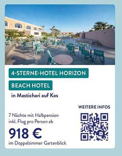 4-STERNE-HOTEL HORIZON BEACH HOTEL in Mastichari auf Kos