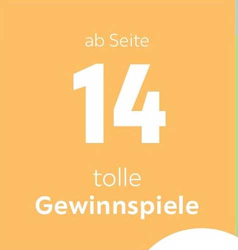 ab Seite 14 tolle Gewinnspiele