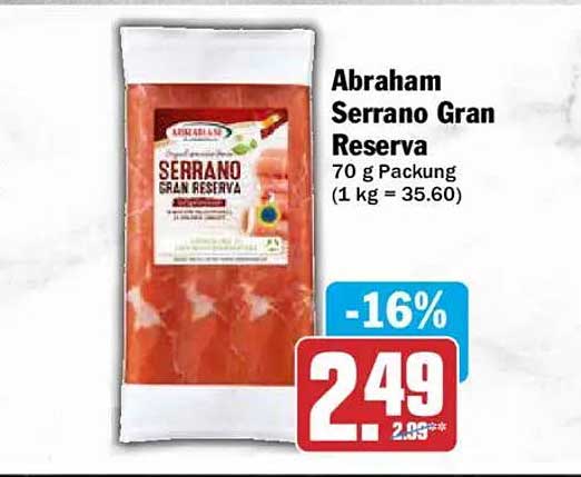 Abraham Serrano Gran Reserva 70 g Packung