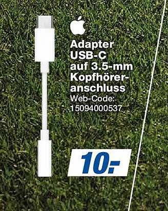 Adapter USB-C auf 3.5-mm Kopfhöreranschluss