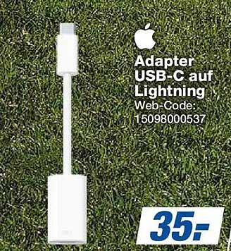 Adapter USB-C auf Lightning Web-Code: 1509800537