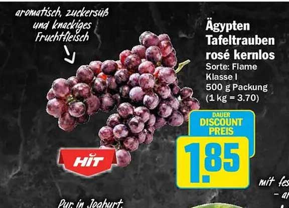 Ägypten Tafeltrauben rosé kernlos