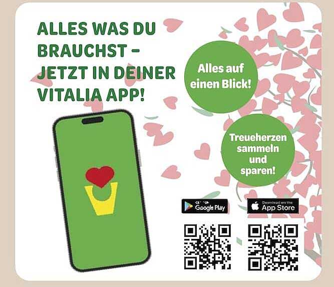ALLES WAS DU BRAUCHST - JETZT IN DEINER VITALIA APP!
