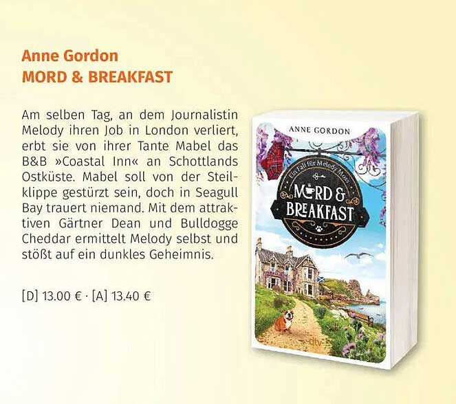 Anne Gordon MORD & BREAKFAST