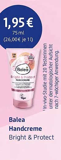 Balea Handcreme Bright & Protect