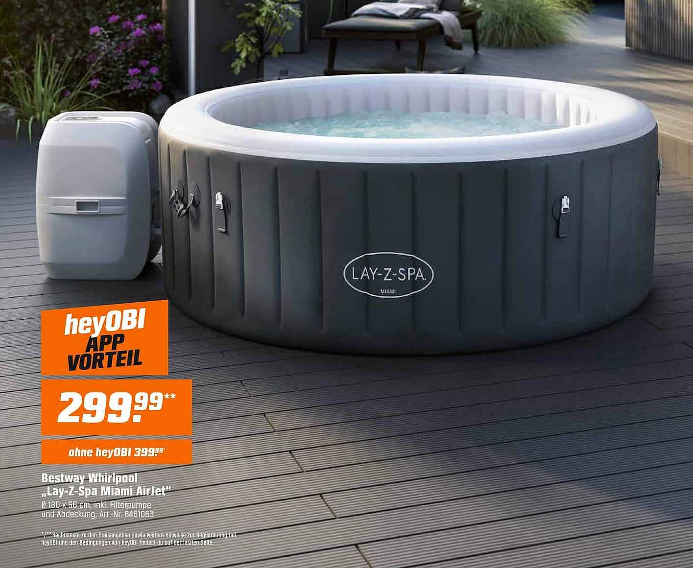 Bestway Whirlpool „Lay-Z-Spa Miami AirJet“