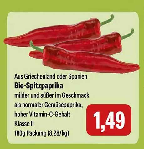 Bio-Spitzpaprika