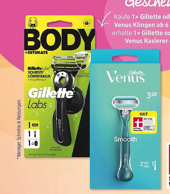 BODY +INTIMATE Gillette Labs SICHERSTE KÖRPER RASUR FÜR GUTE HAUT
