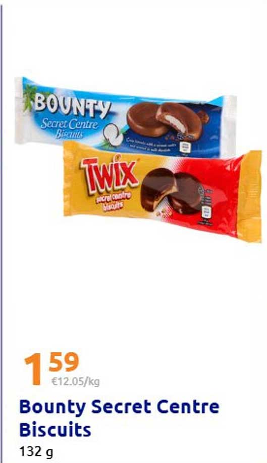 Bounty Secret Centre Biscuits