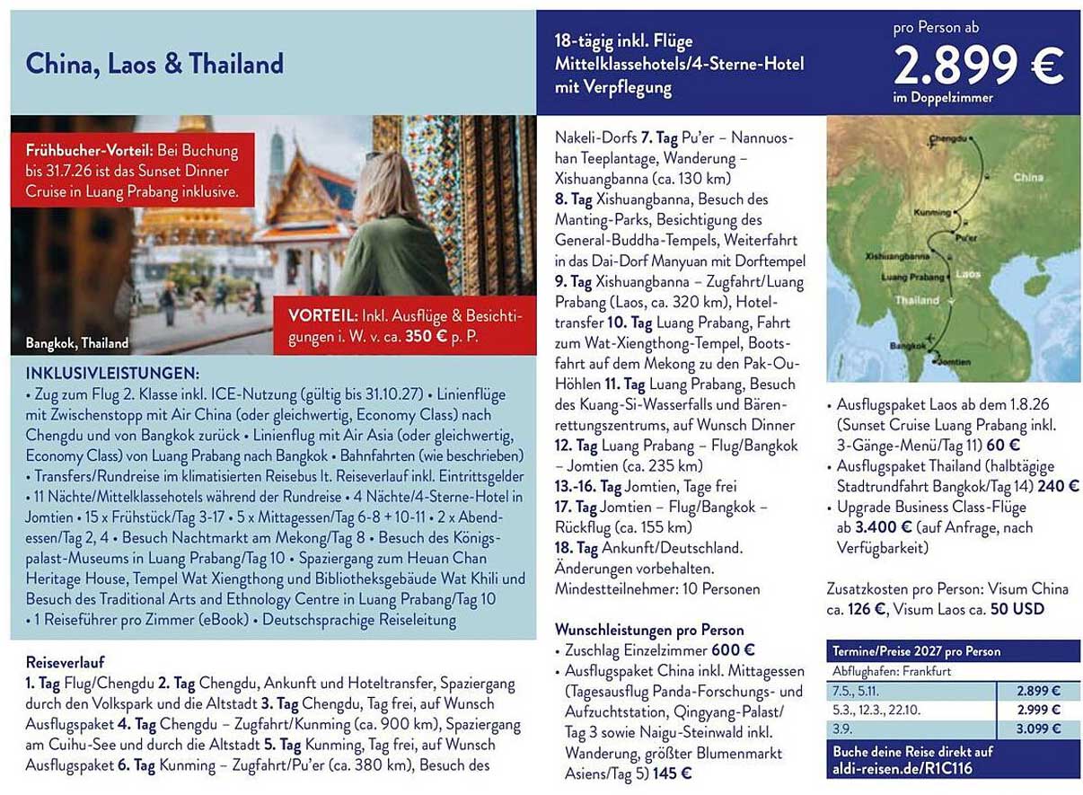 China, Laos & Thailand