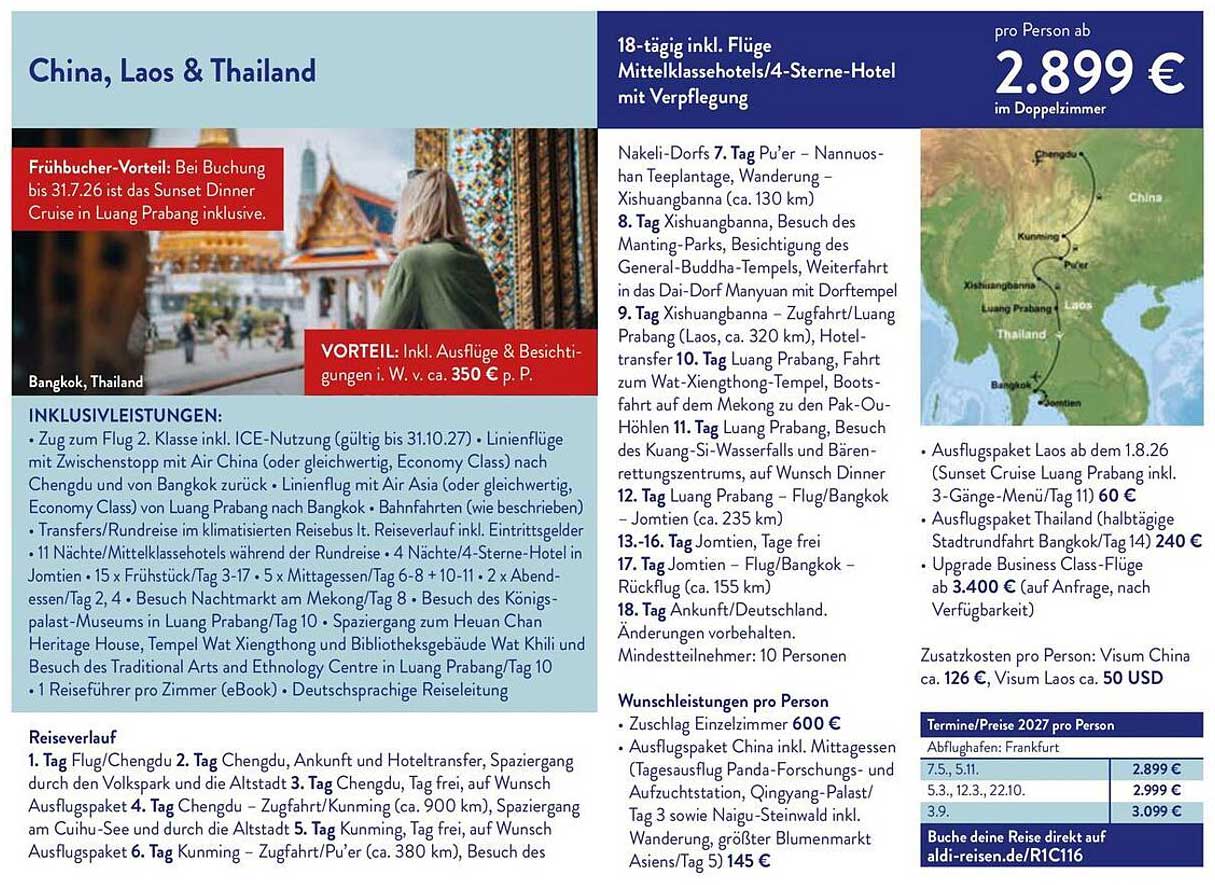 China, Laos & Thailand