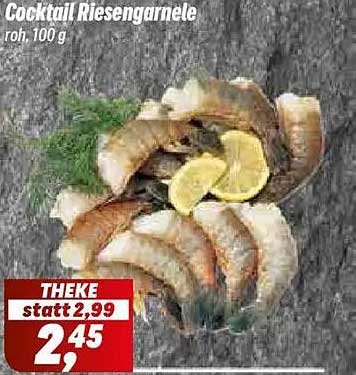 Cocktail Riesengarnele roh, 100 g