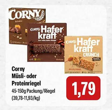 Corny Müsli- oder Proteinriegel