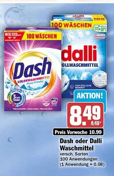 Dash oder Dalli Waschmittel