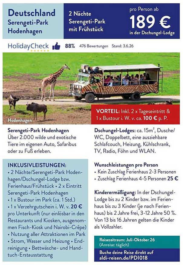 Deutschland Serengeti-Park Hodenhagen