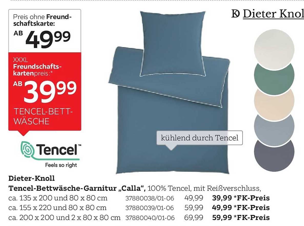 Dieter-Knoll Tencel-Bettwäsche-Garnitur „Calla“