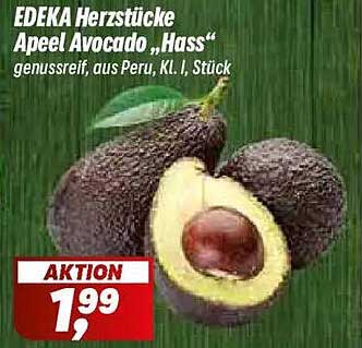 EDEKA Herzstücke Apeel Avocado „Hass“ genussreif, aus Peru, Kl. I, 1 Stück