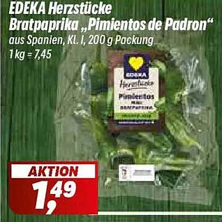 EDEKA Herzstücke Bratpaprika „Pimientos de Padrón“