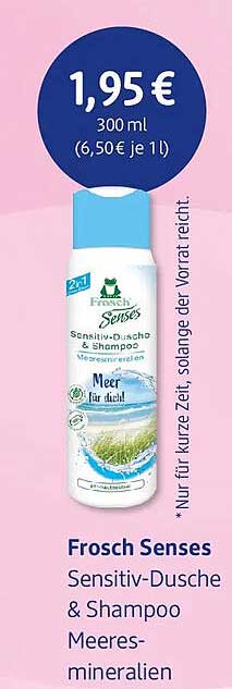 Frosch Senses Sensitiv-Dusche & Shampoo Meeres-mineralien