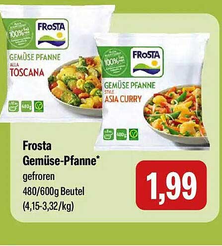 Frosta Gemüse-Pfanne* gefroren 480/600g Beutel