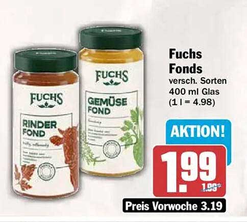 Fuchs Fonds versch. Sorten 400 ml Glas (1 l = 4.98)