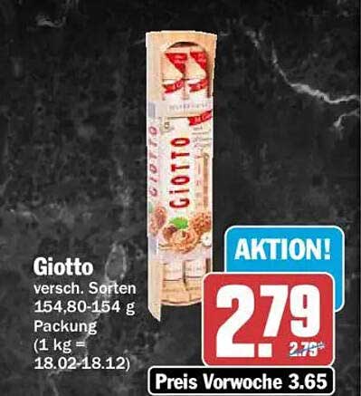Giotto versch. Sorten 154,80-154 g Packung