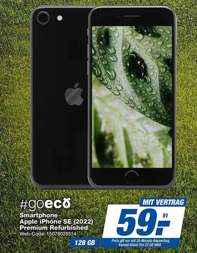 #goec Smartphone Apple iPhone SE (2022) Premium Refurbished