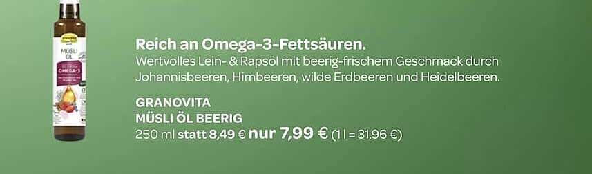GRANOVITA MÜSLI ÖL BEERIG