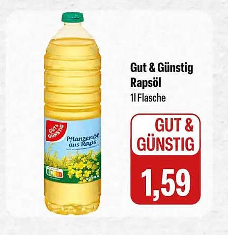 Gut & Günstig Rapsöl 1Flasche