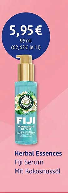 Herbal Essences Fiji Serum Mit Kokosnussöl