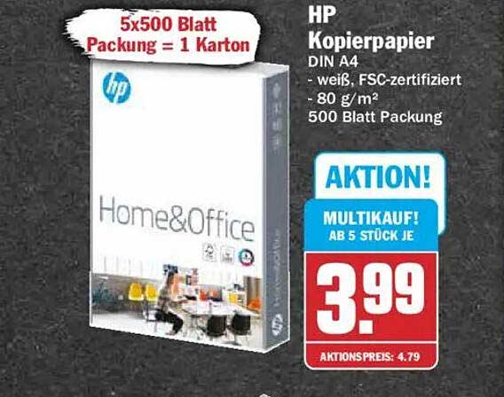 HP Kopierpapier DIN A4
