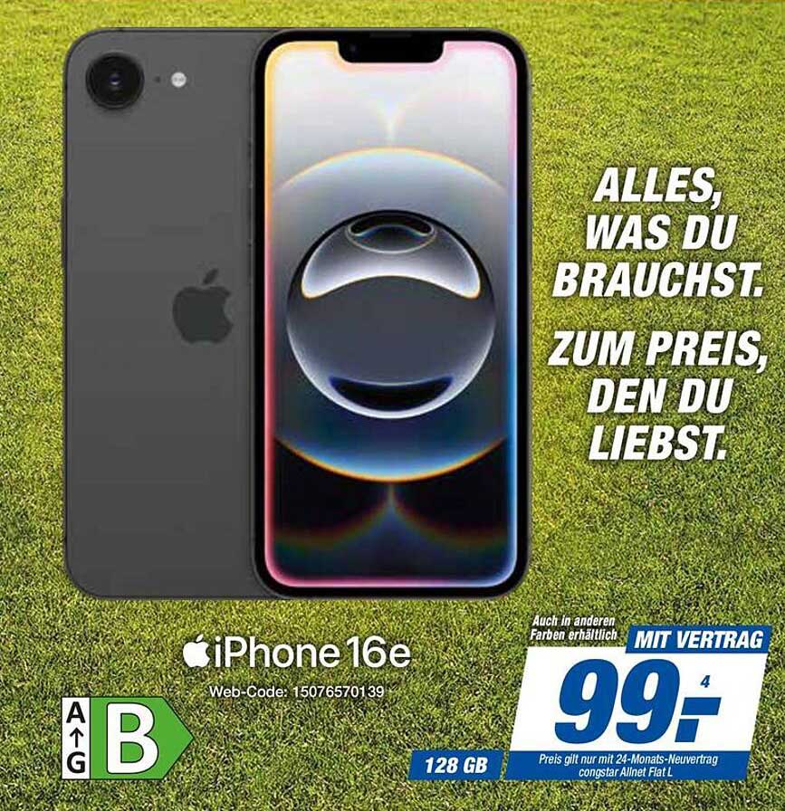 iPhone 16e