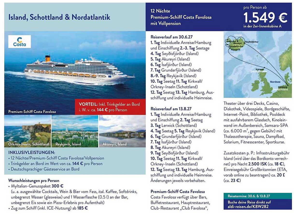 Island, Schottland & Nordatlantik