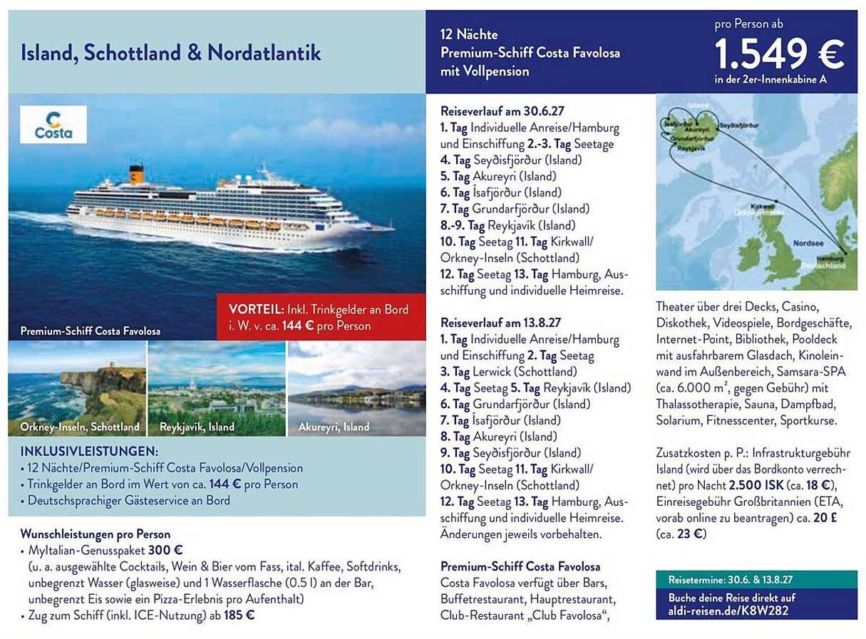 Island, Schottland & Nordatlantik
