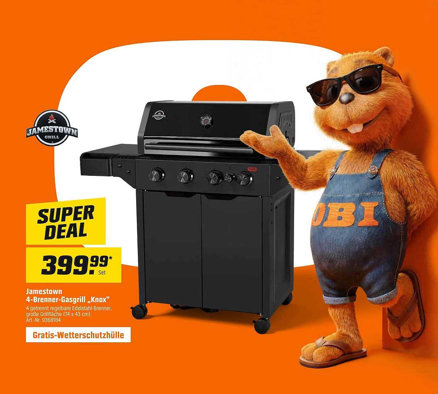 Jamestown 4-Brenner-Gasgrill „Knox"