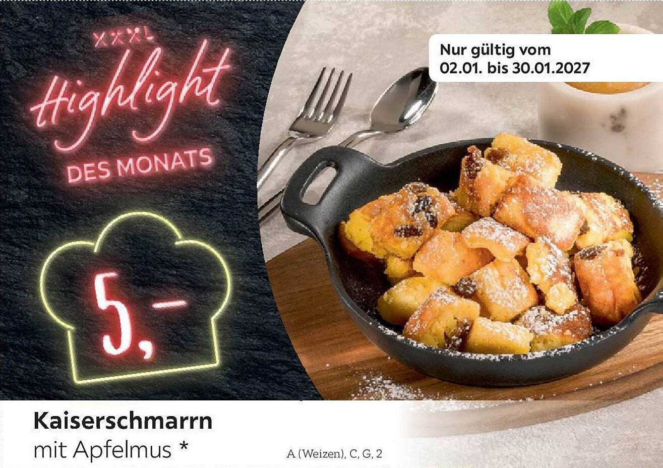 Kaiserschmarrn mit Apfelmus *