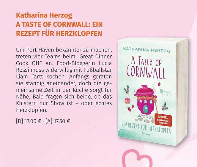 Katharina Herzog A TASTE OF CORNWALL: EIN REZEPT FÜR HERZKLOPFEN