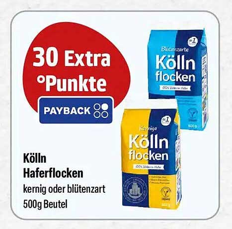 Kölln Haferflocken kernig oder blütenzart 500g Beutel