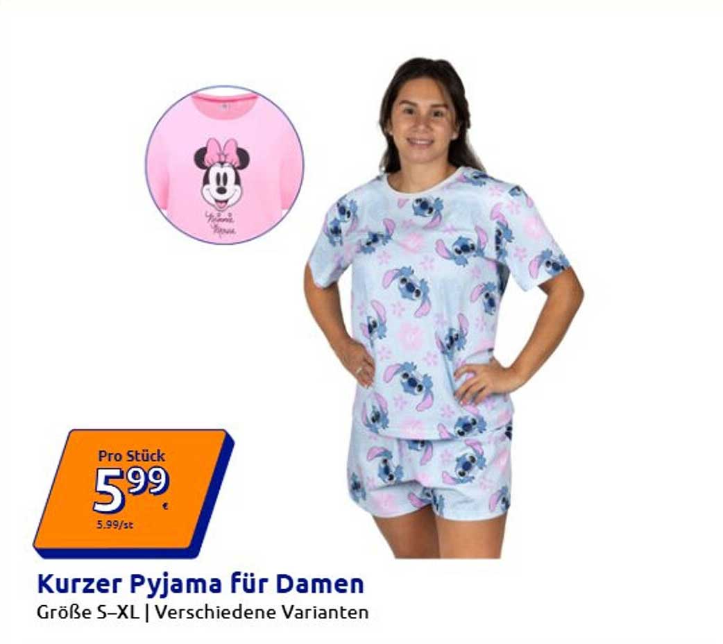 Kurzer Pyjama für Damen