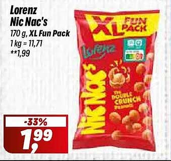 Lorenz Nic Nac's 170 g, XL Fun Pack