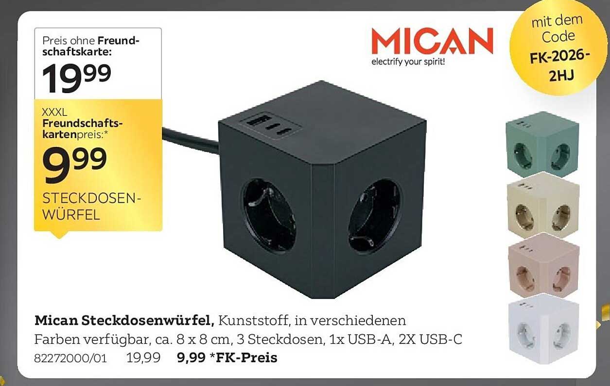 Mican Steckdosenwürfel