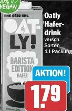 Oatly Haferdrink versch. Sorten 1 l Packung