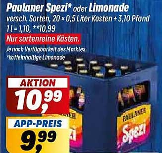 Paulaner Spezi* oder Limonade